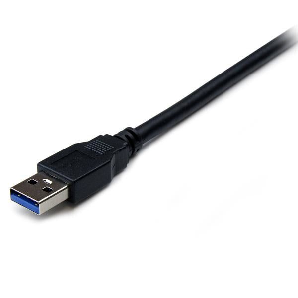 Cable StarTech.com USB3SEXT2MBK, Cable Extensor USB Macho - USB Hembra, 2 Metros, Negro