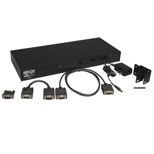 Tripp Lite by Eaton KVM USB/PS2 de 8 Puertos de 1U para instalar en Rack con Menú en Pantalla, KVM para instalación 1U en rack, con 8 puertos NetController