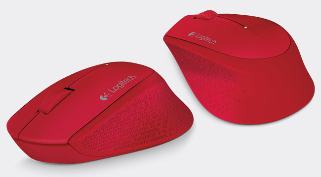 Ratón M280 Logitech, Inalámbrico, 1000DPI, USB, Rojo