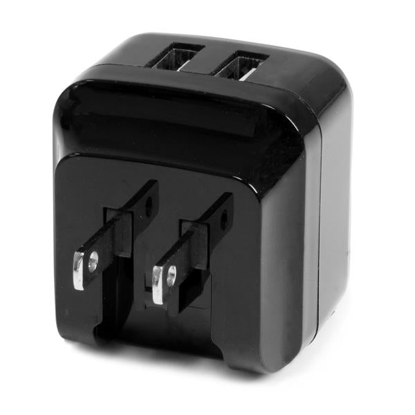 CARGADOR DE PARED USB 2 CABL PUERTOS VIAJES 110V 220V