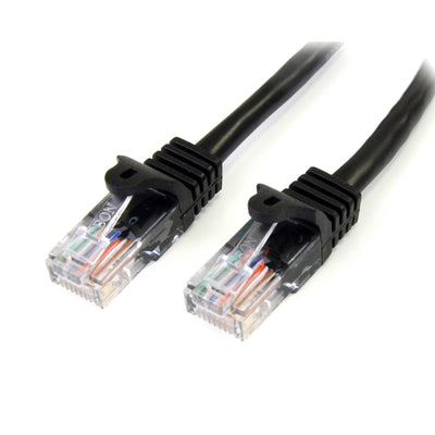 STARTECH CONSIG CABLE 1M NEGRO RED 100MBPS CABL CAT5E ETHERNET RJ45 SNAGLESS