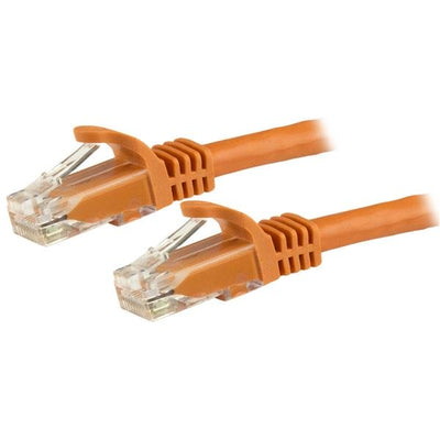 STARTECH CONSIG CABLE 1M NARANJA RED GIGABIT CABL CAT6 ETHERNET RJ45 SNAGLESS