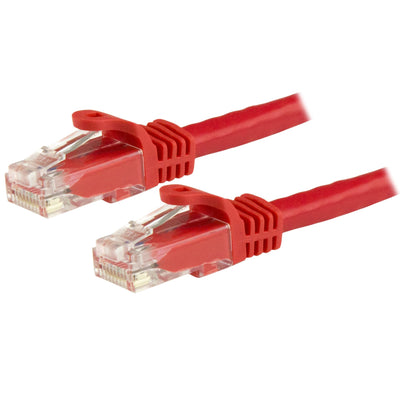 STARTECH CONSIG CABLE 1M ROJO DE RED GIGABIT CABL CAT6 ETHERNET RJ45 SNAGLESS