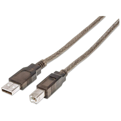 INTRACOM CABLE USB A-B 11.0M EXTENSION CABL ACTIVA IMPRESORA PLATA