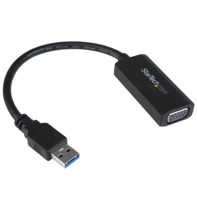 StarTech.com Adaptador de Video Convertidor USB 3.0 a VGA con Controladores Incorporados - 1920x1200 - USB 3.0 - 1 x VGA - 1920 x 1200 Supported