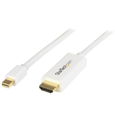 STARTECH CONSIG CABLE CONVERTIDOR ULTRAHD 4K CABL MINI DISPLAYPORT A HDMI 2M BLANCO