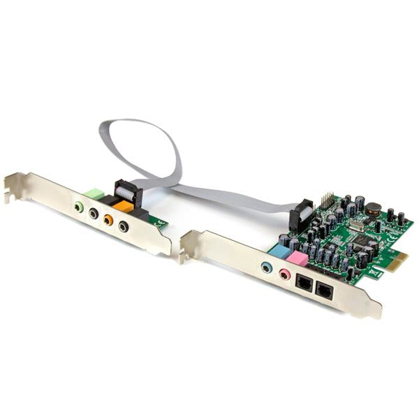 Tarjeta de Sonido StarTech.com PEXSOUND7CH, con Sonido Envolvente, 7.1, 24-bit, PCI Express