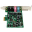 Tarjeta de Sonido StarTech.com PEXSOUND7CH, con Sonido Envolvente, 7.1, 24-bit, PCI Express