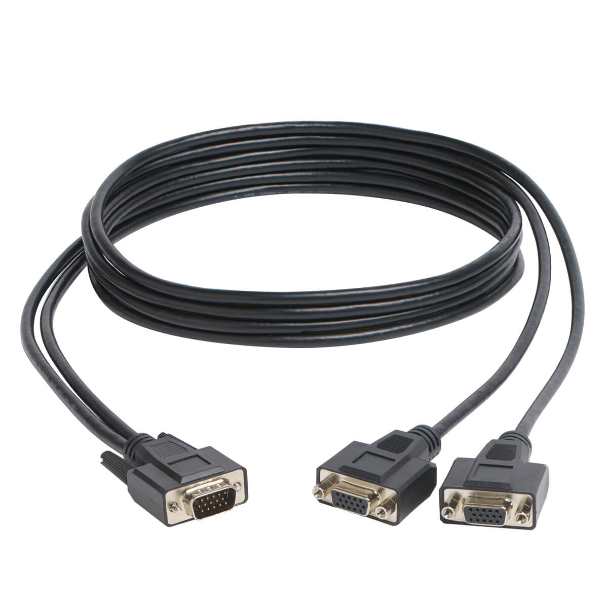 Cable Divisor en Y para Monitores VGA de Alta Resolución Tripp Lite P516-006-HR, HD15 Macho - 2x HD15 Hembra, 1.83 Metros, Negro