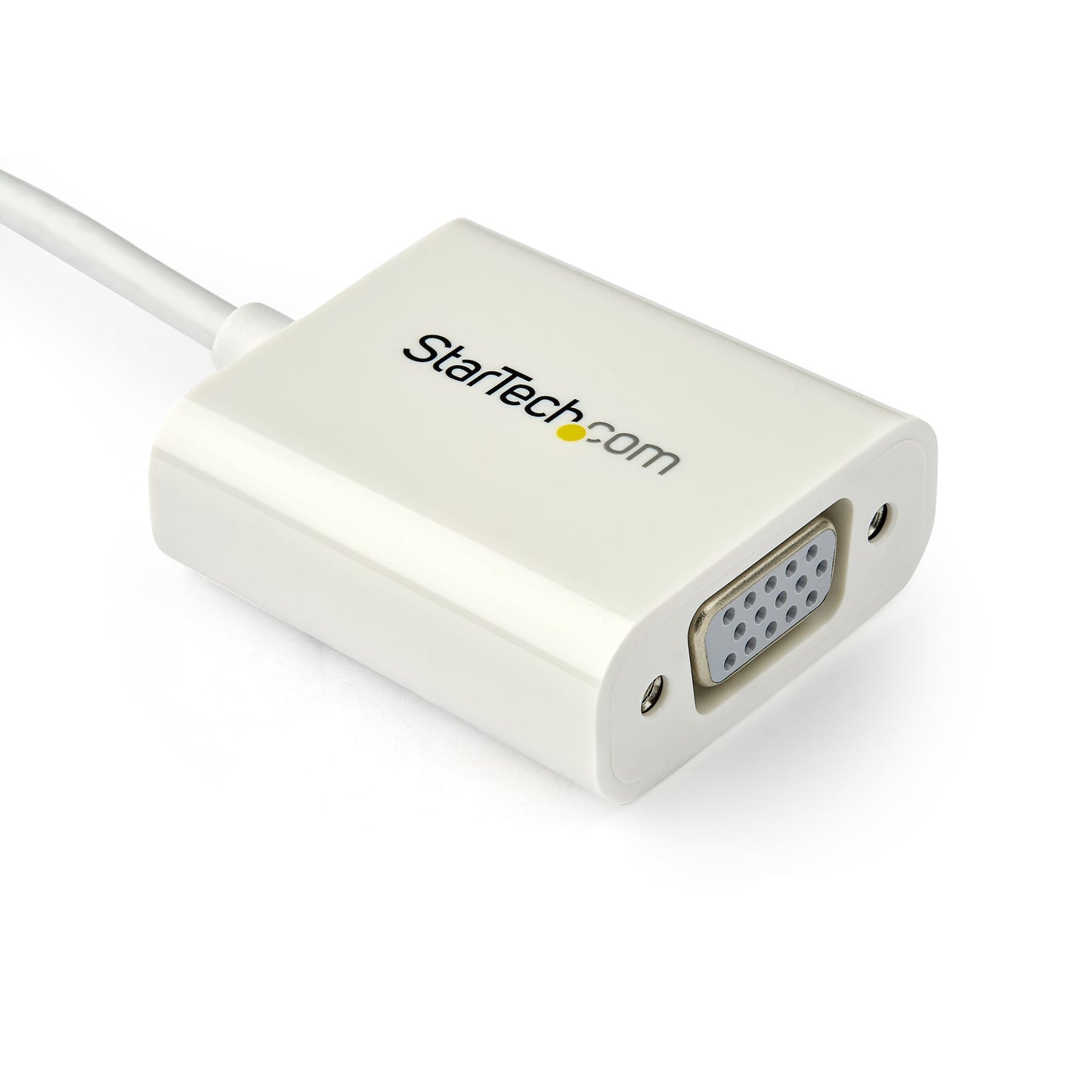 StarTech.com Adaptador de Video USB-C a VGA - Convertidor USB 3.1 Type-C a VGA - Blanco - 1 x 24-pin USB 3.1 Type C - Male - Blanco