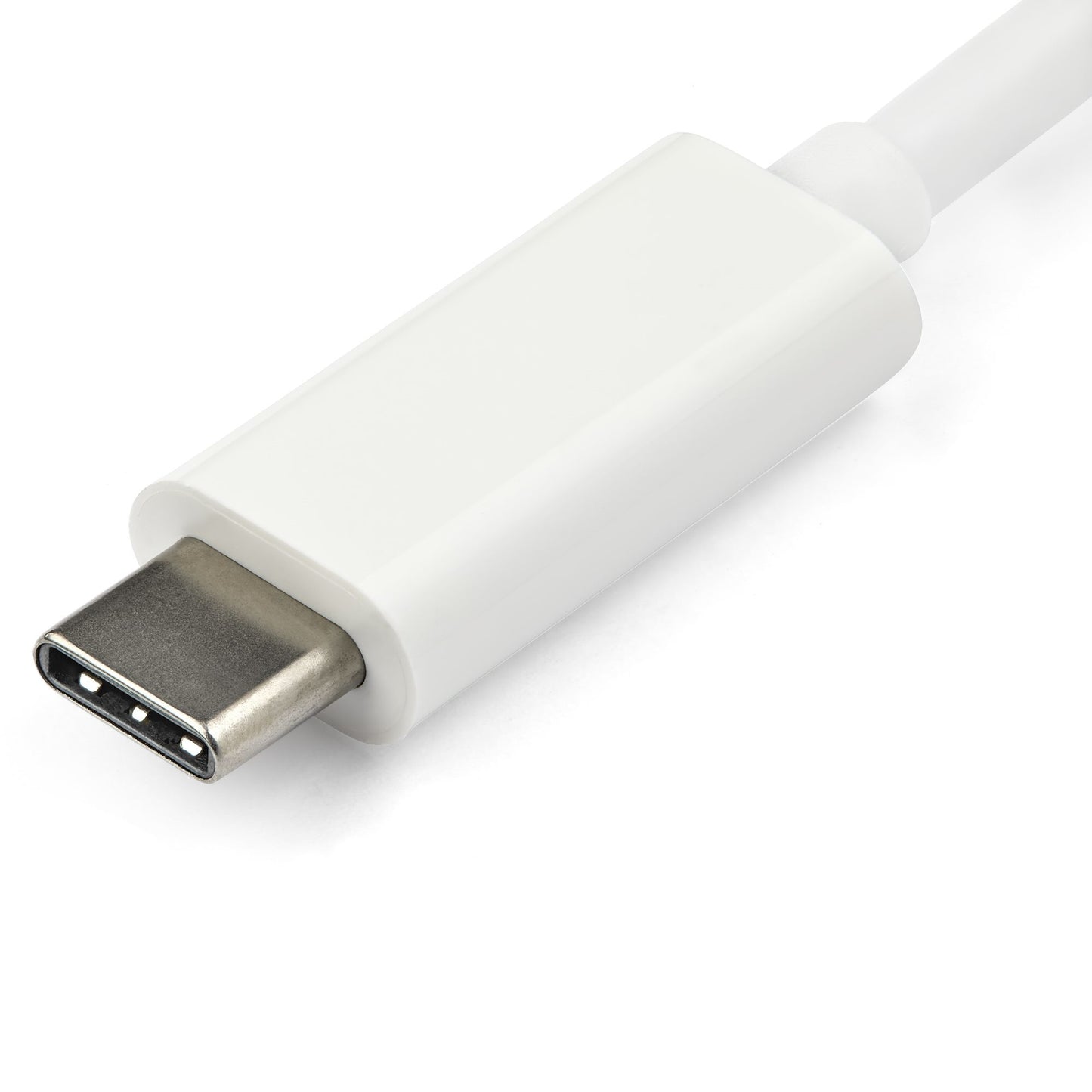 StarTech.com Adaptador de Video USB-C a VGA - Convertidor USB 3.1 Type-C a VGA - Blanco - 1 x 24-pin USB 3.1 Type C - Male - Blanco