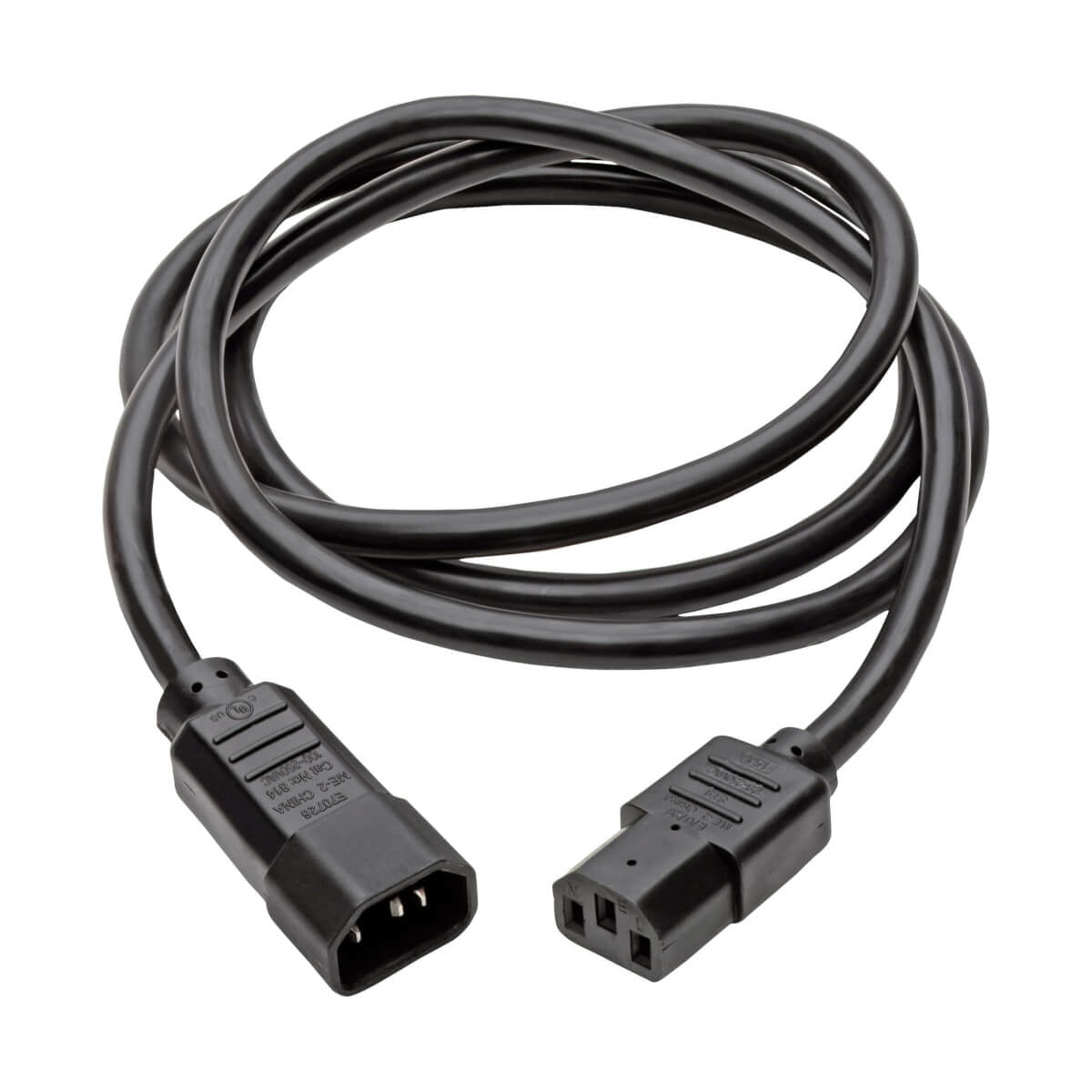 Cable de Extensión de Alimentación para Uso Pesado Tripp Lite P005-006, IEC-320-C14 - IEC-320-C13, 1.83 Metros, Negro