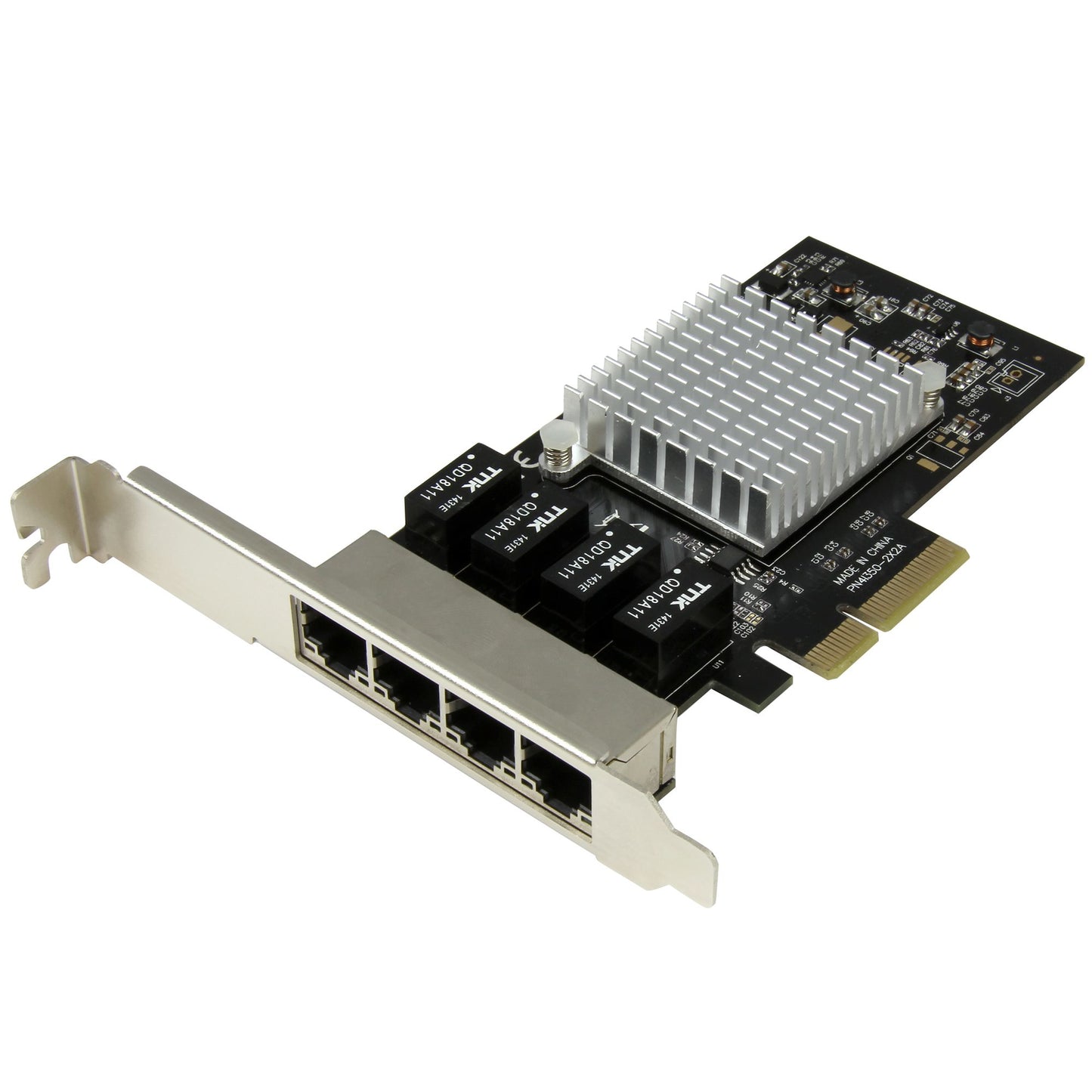 Tarjeta de Red StarTech.com PCI Express Ethernet Gigabit con 4 Puertos RJ-45 Chipset Intel i350