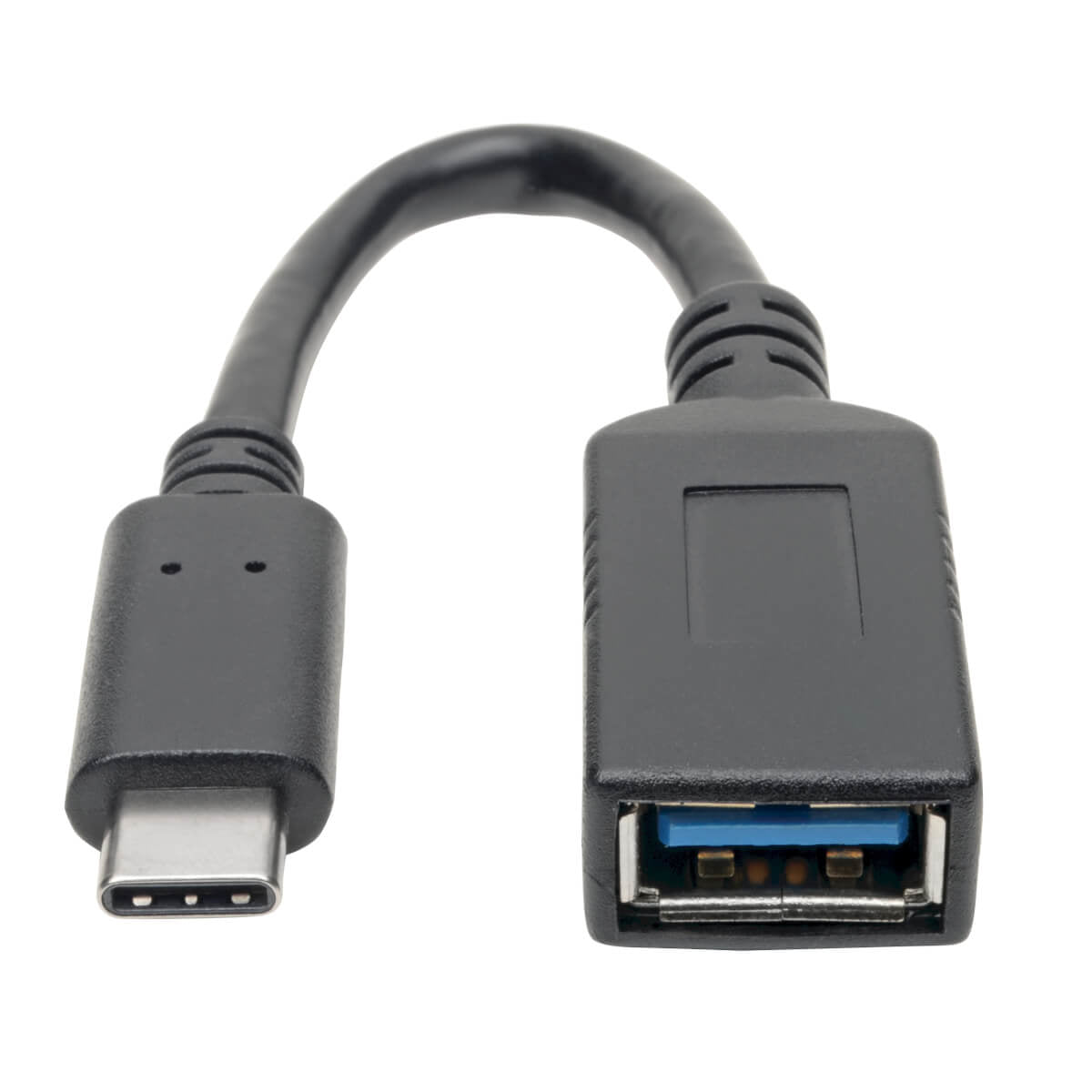 Cable Tripp Lite U428-06N-F, USB C Macho - USB A Hembra, 15.2cm, Negro