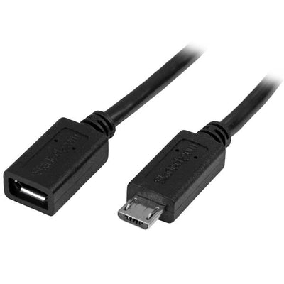 CABLE 50CM MICRO USB EXTENSOR ADAP ALARGADOR MACHO A HEMBRA .