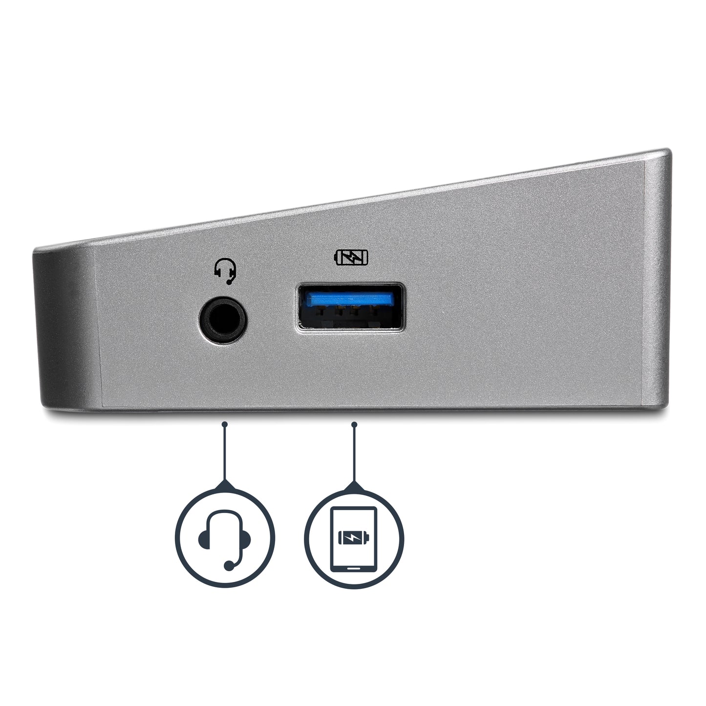 REPLICADOR DE PUERTOS USB 3.0 DOCK TRIPLE PARA LAPTOP .