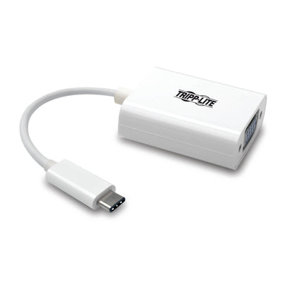 Adaptador Tripp Lite U444-06N-VGA, USB C Macho - VGA Hembra, Compatible con Thunderbolt 3, Blanco