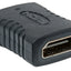 Cople HDMI hembra a hembra - 1 x 19-pin HDMI (Type A) Digital Audio/Video Female - Oro Contacto - Negro