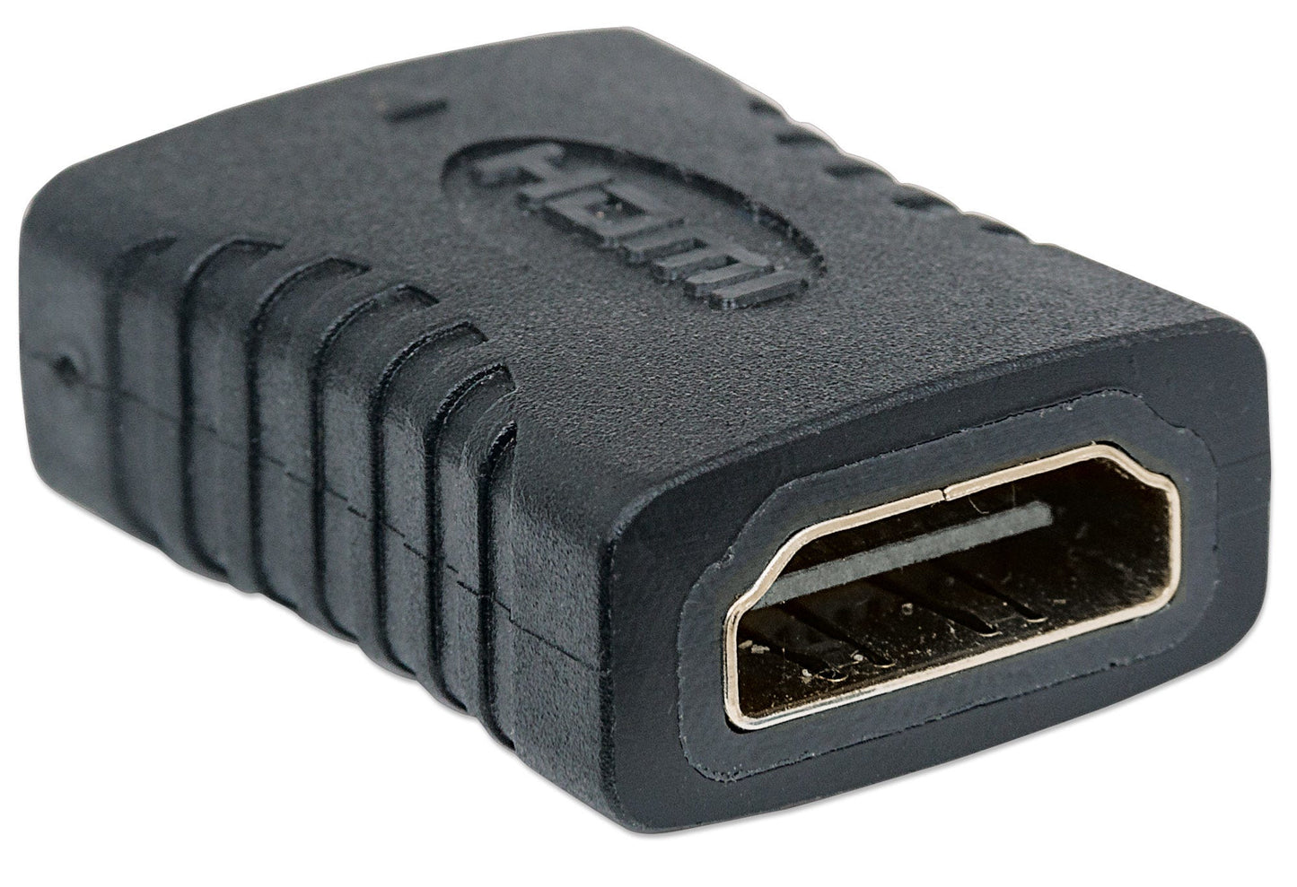 Cople HDMI hembra a hembra - 1 x 19-pin HDMI (Type A) Digital Audio/Video Female - Oro Contacto - Negro