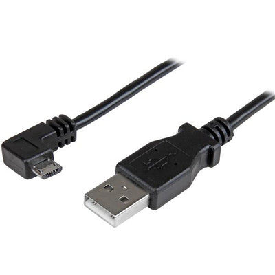 CABLE DE 1M MICRO USB CONECTOR ADAP ACODADO A LA DERECHA