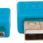 INTRACOM CABLE USB V2 A-MICRO B BLISTER CABL PLANO 1.8M AZUL/AMARILLO.