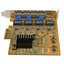 StarTech Tarjeta de Red PCI Express Ethernet Gigabit con 4 Puertos RJ45, 4 PCI Express, 250MB/s Data Transfer Rate, Realtek RTL8111G