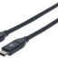 Cable Manhattan 353526, USB C Macho - USB C Macho, 1 Metros, Negro