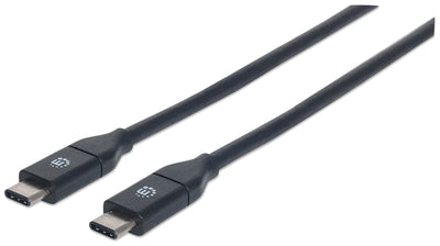 Cable Manhattan 353526, USB C Macho - USB C Macho, 1 Metros, Negro