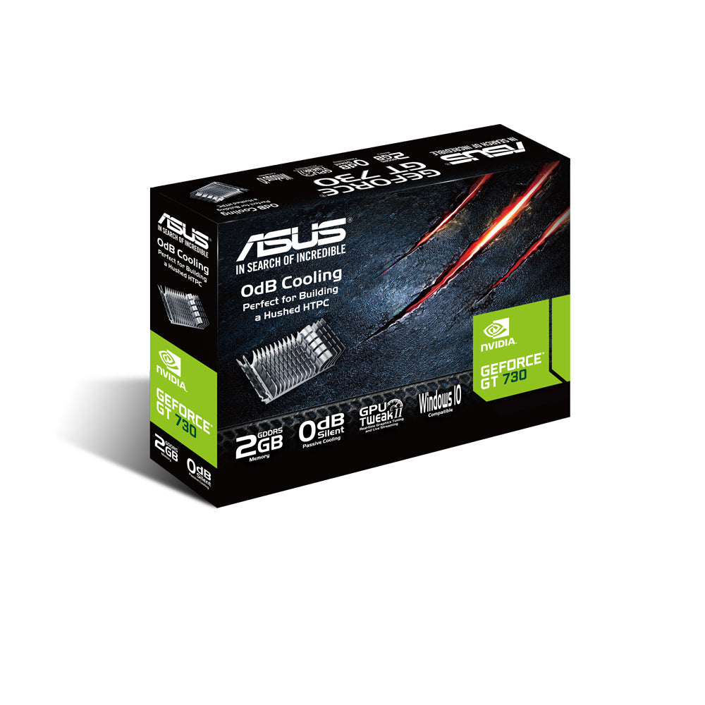 ASUS (ARROBA) TARJETA DE VIDEO ASUS GT 730 2GCTLR GAMING GDDR5 HDMI LOW PROFILE