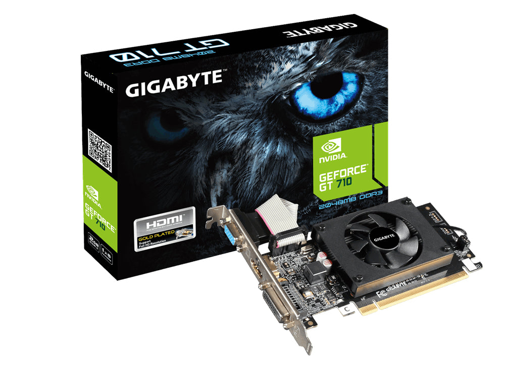 GIGABYTE (ARROBA) TARJETA DE VIDEO GIGABYTE GT CTLR 710 2G DDR3 LOW PROFILE HDM VGA DV