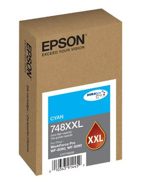 T748XXL220-AL Cartucho Epson 748XXL Cian, 7000 Páginas