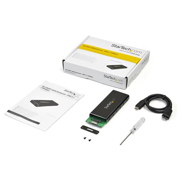 STARTECH CONSIG GABINETE ADAPTADOR M.2 USB CARR 3.1 CONVERTIDOR NGFF A USB-C .