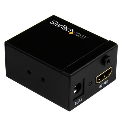 StarTech Amplificador de Señal HDMI, Booster de Señal, 35m, 1080p, 1920 x 1080, 35.05m Distancia máxima de funcionamiento, 1 Entrada y 1 Salida HDMI