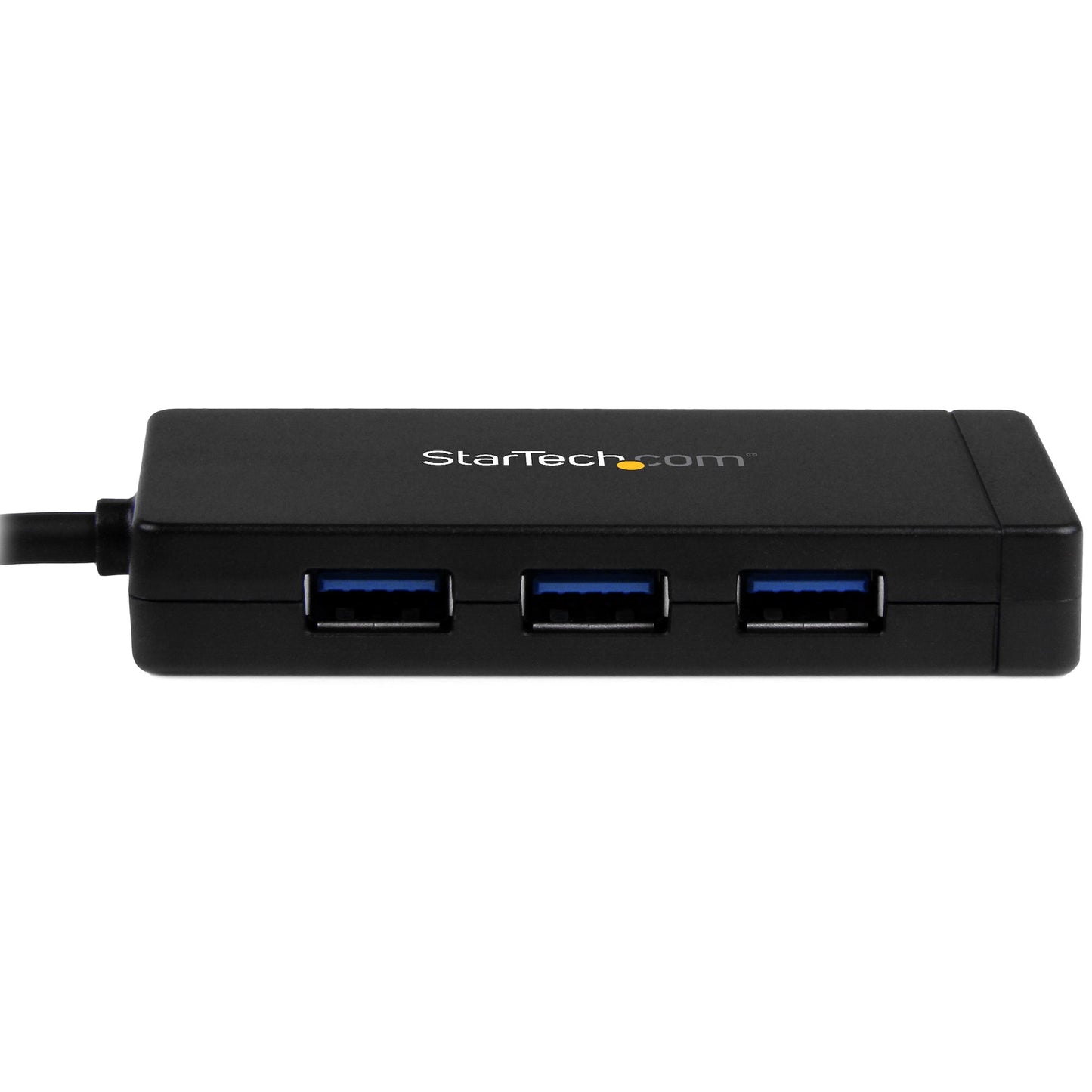 Concentrador USB 3.0  STARTECH de 3 Puertos con USB-C y Ethernet Gigabit - 5Gbps - Hub con Adaptador de Alimentación - 3 puertos USB, color negro