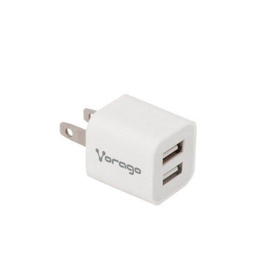 VORAGO CARGADOR PARA PARED VORAGO AU PWR 106 BLANCO 2 PUERTOS USB BLISTER