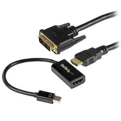 STARTECH CONSIG KIT DE CONECTIVIDAD MINI CABL DISPLAYPORT A DVI Y HDMI