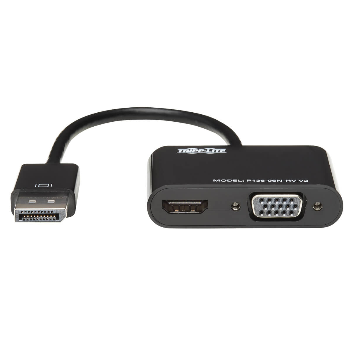 Tripp Lite Adaptador DisplayPort Macho - HDMI/VGA Hembra, Negro