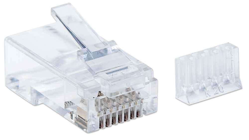 Contector IC Intracom RJ-45 Cat6 UTP, Transparente