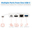 Hub Adaptador Tripp Lite U444-06N-H4GU-C, USB C Macho - 1x USB A/USB C/HDMI/RJ-45 Hembra, Blanco