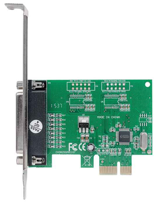 INTRACOM TARJETA PCI EXPRESS PARALELO CABL DB25 1 PUERTO BRACKET LARGO CORTO