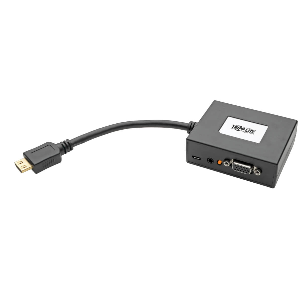 Adaptador HDMI Tripp Lite P131-06N-2VA-U, Macho - 3x VGA/2x 3.5mm Hembra, 15cm, Negro