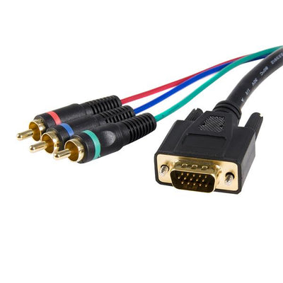 STARTECH CONSIG CABLE ADAPTADOR 91CM CABL VGA HD15 A VIDEO POR COMPONENTES.