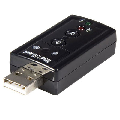 STARTECH CONSIG TARJETA DE SONIDO 7.1 VIRTUAL PERP USB EXTERNA ADAPTADOR CONVERSOR .
