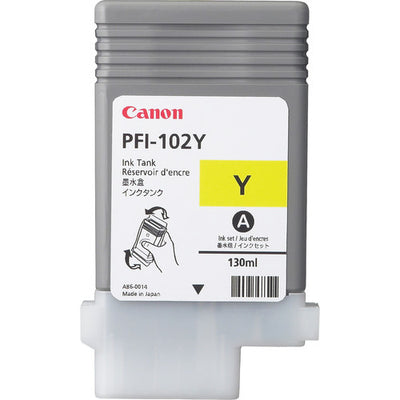 CANON CARTUCHO INKJET PFI-102 Y YELLOINK 130ML PARA PLOTTER IPF