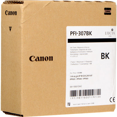 CARTUCHO INKJET PFI-307 BK INK NEGRO 330ML PARA IPF830 - X-CUSTOMER NOT AUTHORIZED for IPN/VPN Number: 59101DD