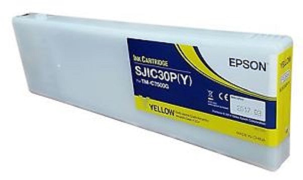 C33S020638 Cartucho Epson SJIC30P Amarillo, para ColorWorks C7500G