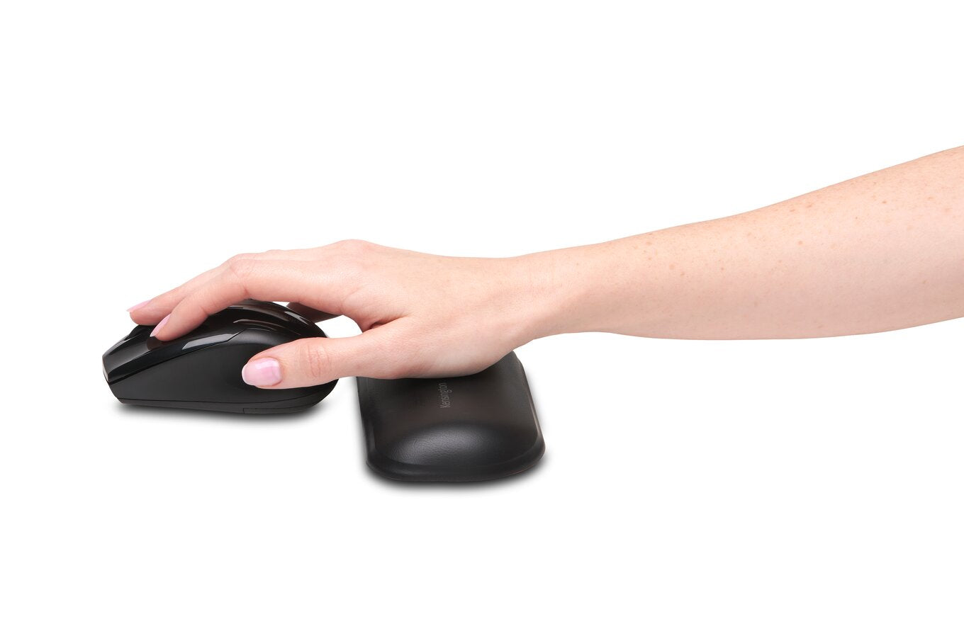 Reposamuñecas para Mouse Kensington K52802WW ErgoSoft | Gel + TPU Ultrasuave | Ergonómico | Base Antideslizante | 73×152×18mm | Negro | TAA | SKU K52802WW