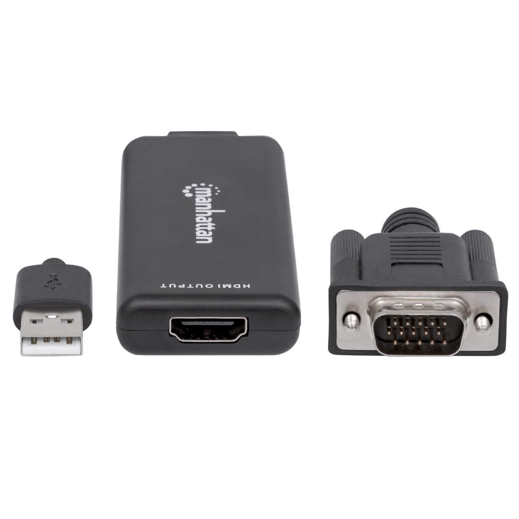 INTRACOM CABLE ADAPTADOR CONVERTIDOR CABL VGA A HDMI AUDIO Y AC VIA USB