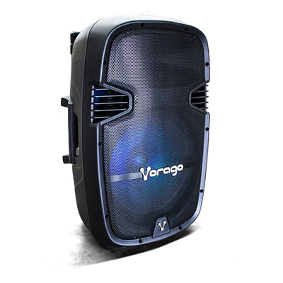 VORAGO BAFLE VORAGO KSP-500 NEGRO 15INSPKR BT 2 MICROFONOS RECARGABLE C/TRIPI