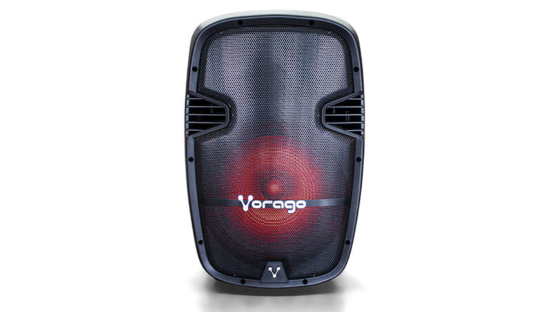 VORAGO BAFLE VORAGO KSP-500 NEGRO 15INSPKR BT 2 MICROFONOS RECARGABLE C/TRIPI